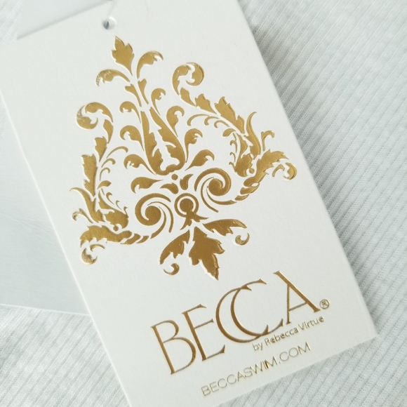 Becca Mykonos Semisheer Ribbed Swim Cover-up Maxi Dress NWT White Beachy Vacay - Picture 6 of 11